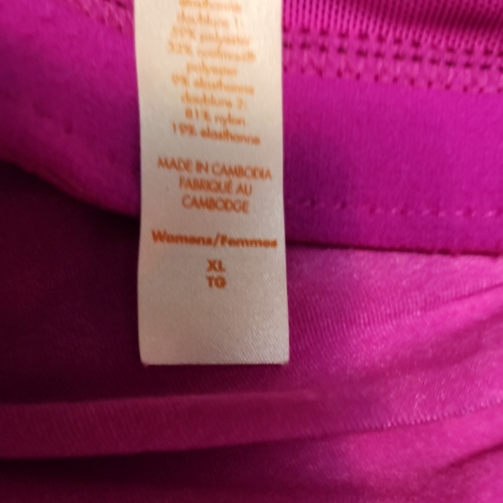 Lucy Magenta/Purple Short Sleeve Tee and Strappy Tank Set - Picture 10 of 13